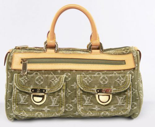 Louis Vuitton Neo Speedy Green Denim Bag Louis Vuitton