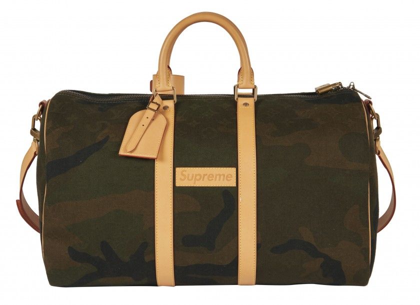 Louis Vuitton x Takashi Murakami 2005 pre-owned Keepall 45 travel bag, Brown