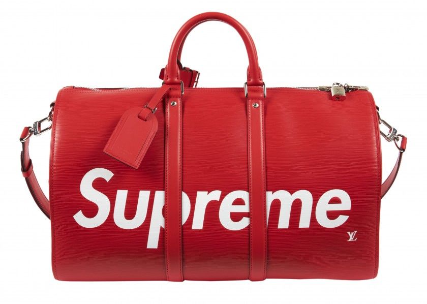 Louis Vuitton x Supreme 2017 pre-owned Keepall Bandouliere 45 Travel Bag -  Farfetch