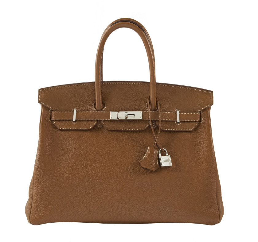 Sold at Auction: Hermès 35cm Leather Birkin Bag