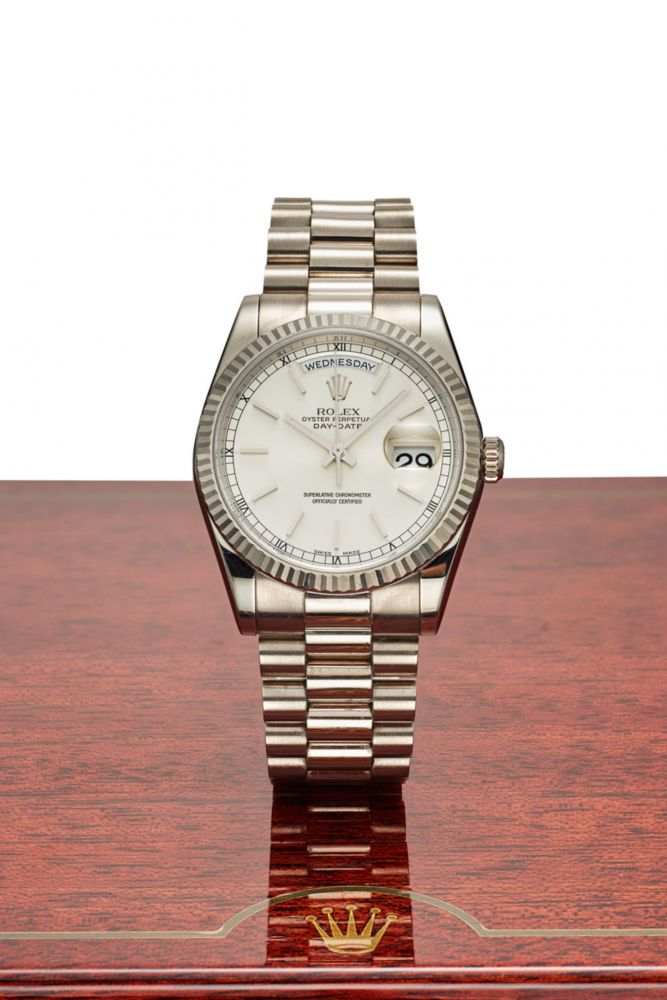 rolex day date second hand