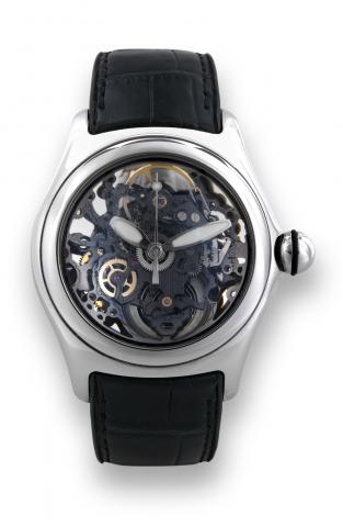 Corum bubble sale watch skeleton