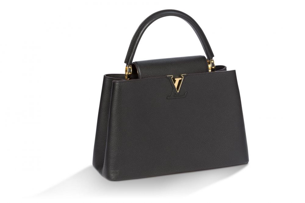 Louis Vuitton Safran Imperial Leather Capucines Mini Bag at 1stDibs