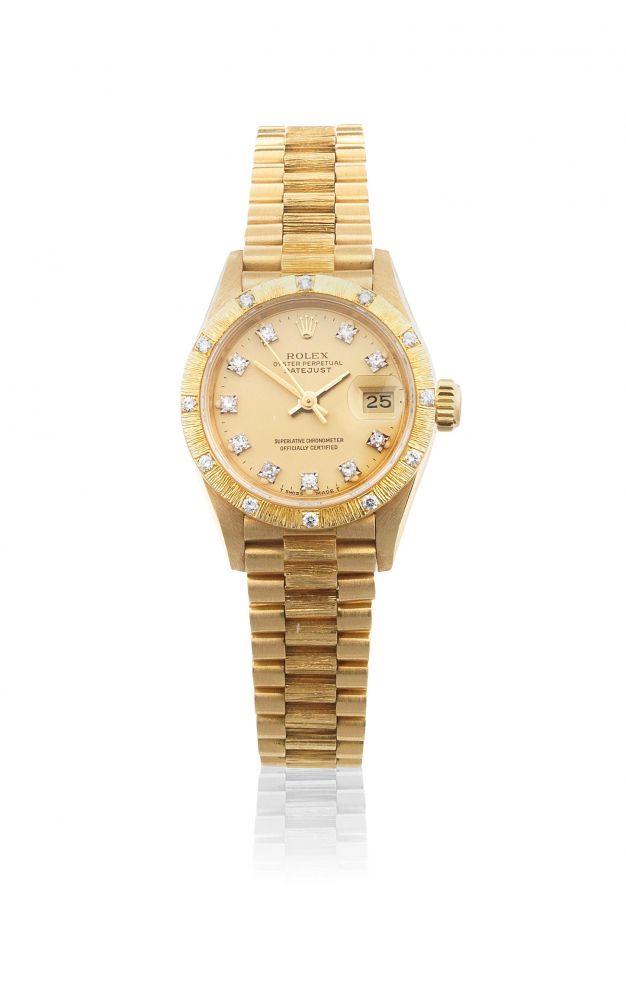 1987 Rolex Ladies Datejust 69278 18k Gold President Automatic
