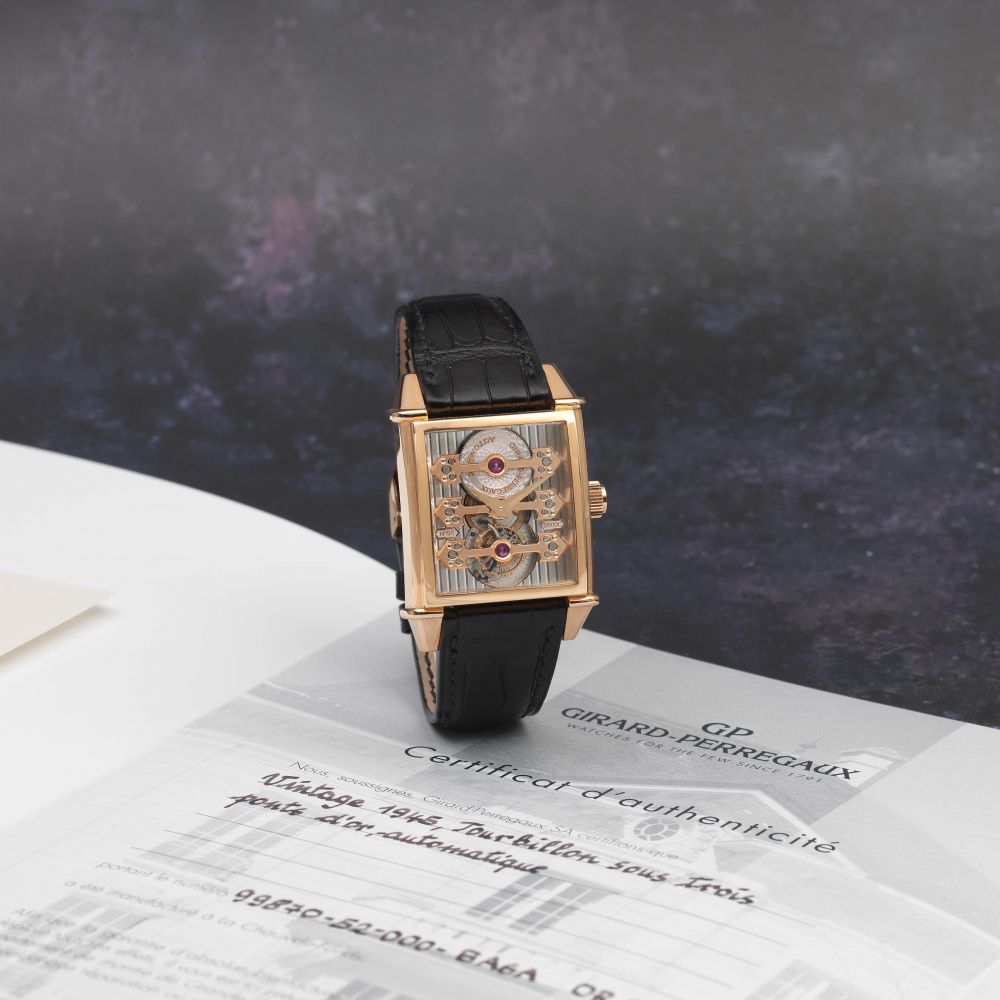 Girard Perregaux Tourbillon With Three Gold Bridges second hand prices