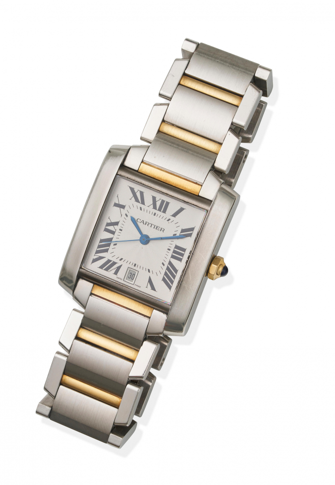 Cartier - Tank Francaise Small - Steel and Pink Gold – Watch Brands Direct  - Luxury Watches at the Largest Discounts