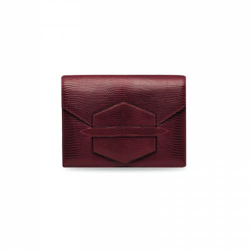 Hermes Faco Clutch Bag Couchbel Red Series Second 〇T Engraved