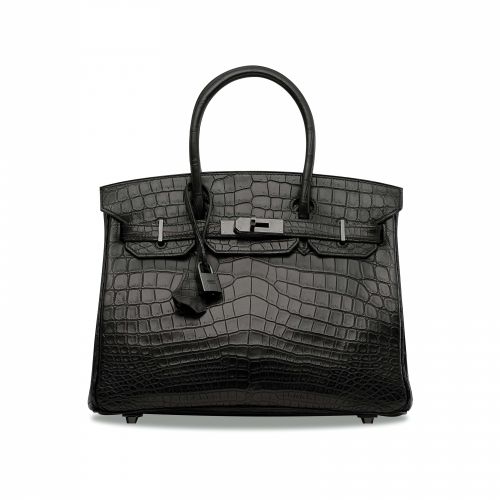 Sold at Auction: Hermes Barenia Black Lyn Bag With Working Clock !