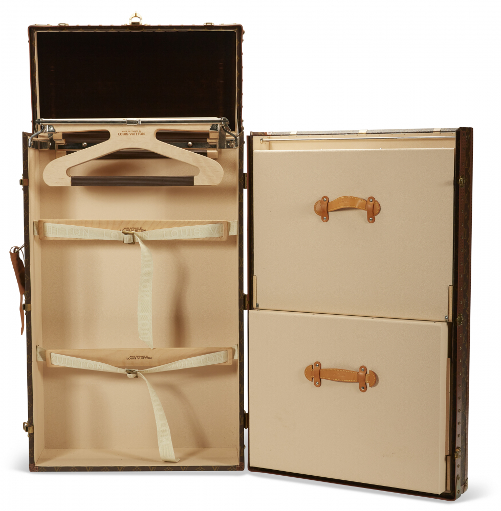 Lot - A Louis Vuitton monogram canvas wardrobe trunk first half