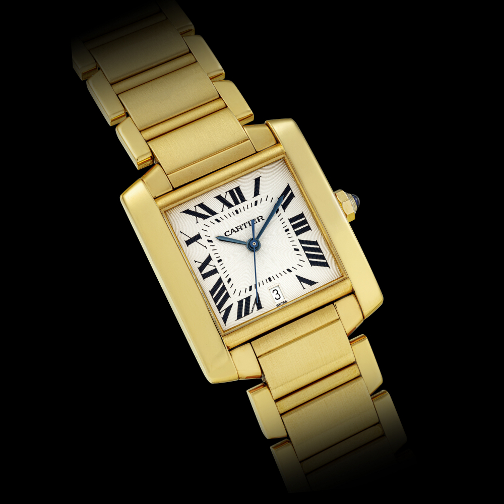 Authentic Used Cartier Tank Francaise Medium WE1018S3 Watch  (10-10-CAR-8XDB5A)