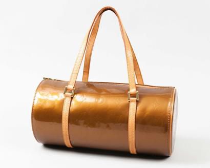 LOUIS VUITTON Papillion Bedford Metallic Gold Miroir Vernis Monogram  Handbag