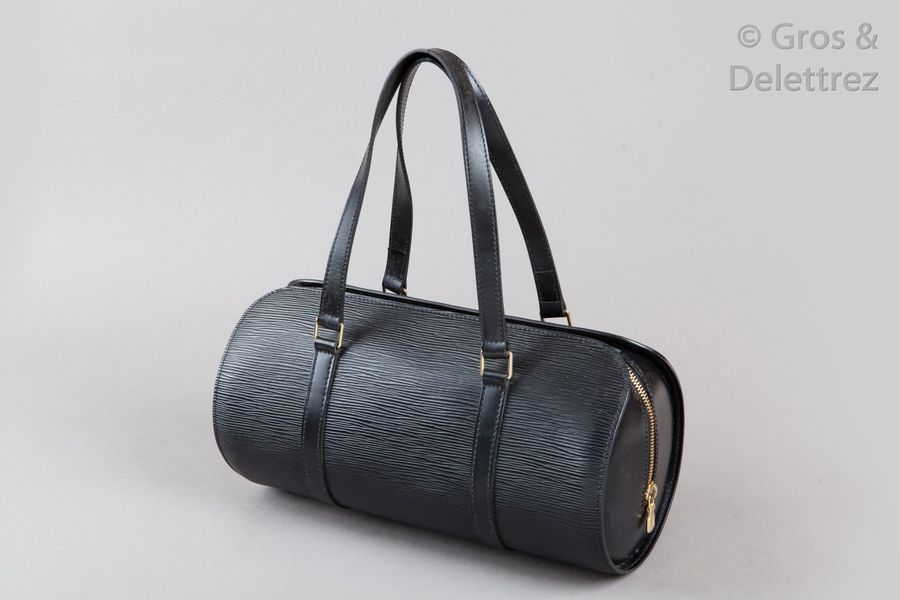 Louis Vuitton Tangerine Epi Leather Soufflot Bag. Excellent