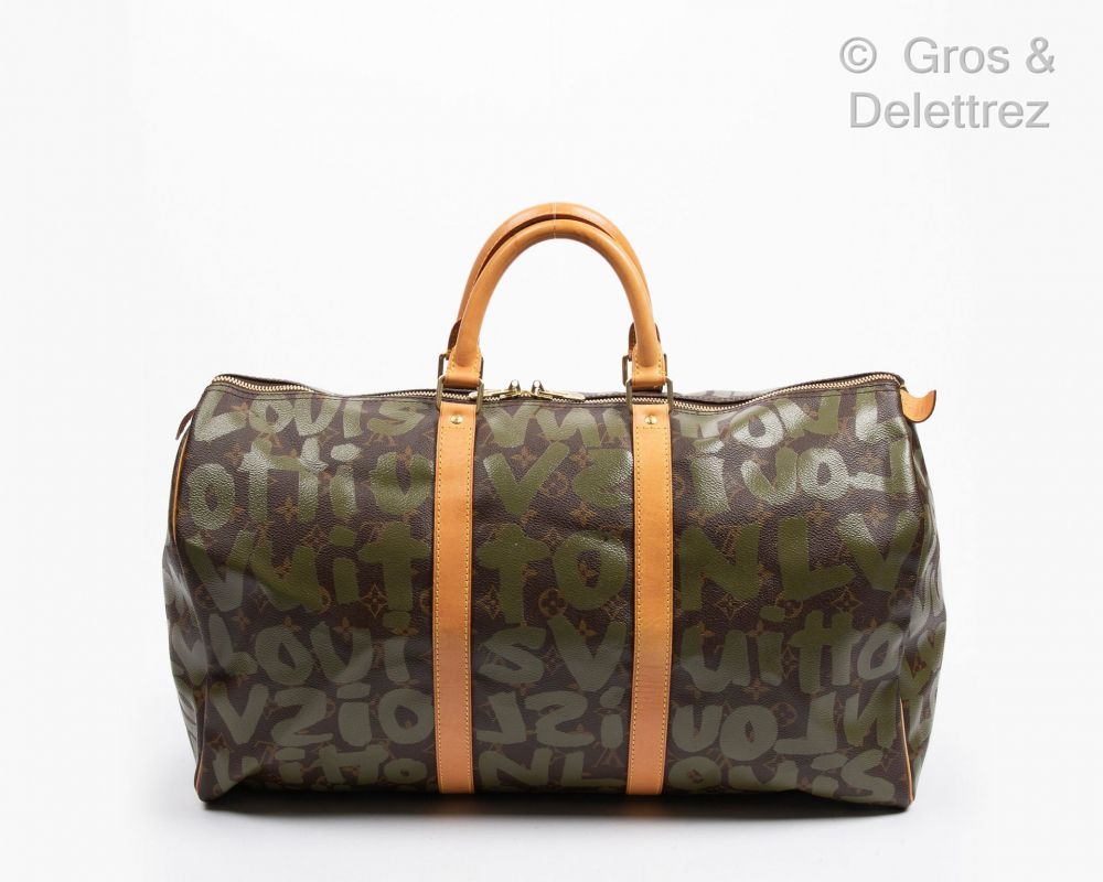 Sold at Auction: Louis Vuitton, LOUIS VUITTON LIMITED EDITION STEPHEN  SPROUSE GRAFFITI NEVERFULL GM