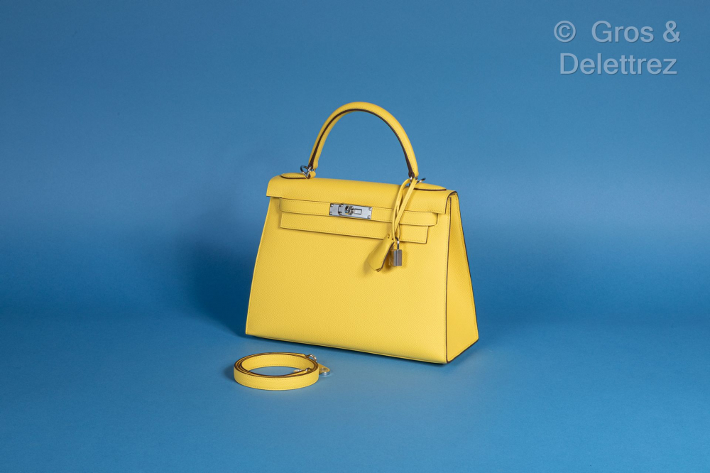 Hermès Casse Shiny Lizard Sellier Kelly 28 GHW - Handbag | Pre-owned & Certified | used Second Hand | Unisex