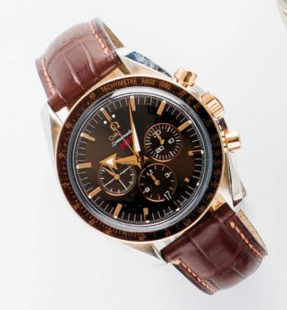 Omega speedmaster broad outlet arrow 1957 rose gold