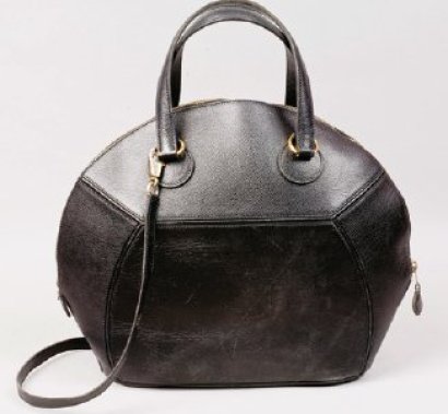 Hermes Handbag Bag ILE DE SHIKI Ostrich Leather Brancasse Chestnut