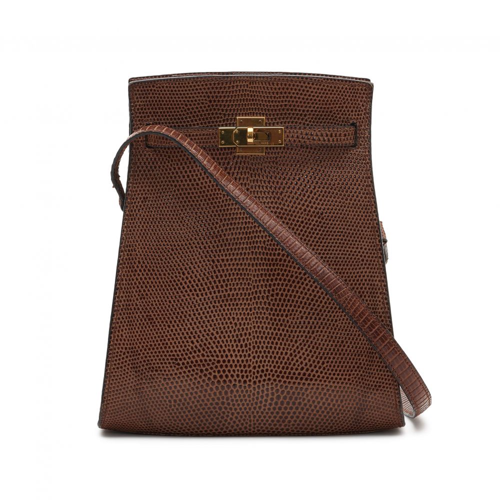 Hermes Rouge H Epsom Leather Kelly Sport Bag with Gold Hardware., Lot  #77002