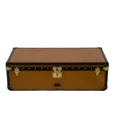 Lot - LOUIS VUITTON MONOGRAM COATED CANVAS STEAMER TRUNK, LATE